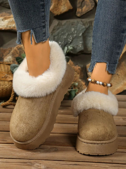 Round Toe Platform Boots