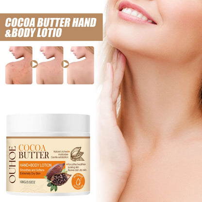 OUHOE  Cacao Body Lotion, Lightening Acne Mark Dark Hydrating Whitening Body Lotion