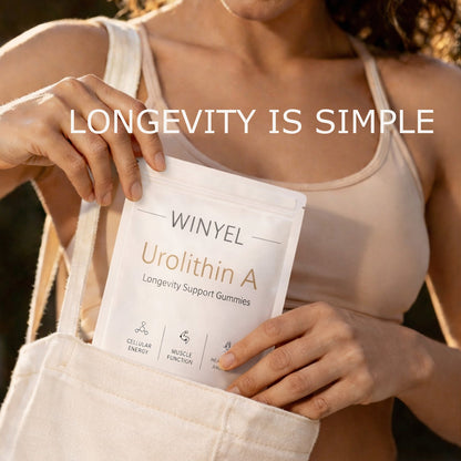 WINYEL Urolithin A Supplement Gummies - For Healthy Aging Cellular Energy Muscle Strength And Longevity - 60 Gummies