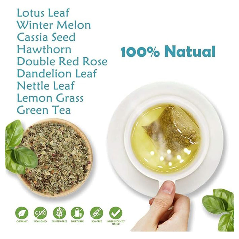 Leaf Cleanse Tea Bags, Natural Herbal Detox Tea For Lung Support, Metabolism & Immune Boost