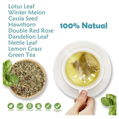 Leaf Cleanse Tea Bags, Natural Herbal Detox Tea For Lung Support, Metabolism & Immune Boost