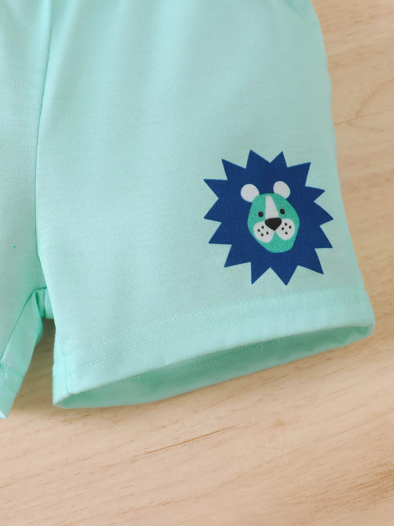 Children's Lion Short Sleeve Top and Shorts Set
