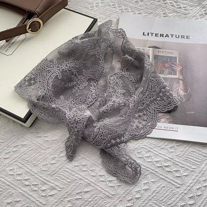 Elegant Lace Sheer Scarf
