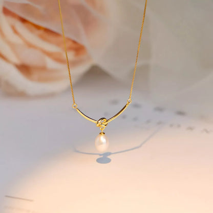 925 Sterling Silver Pearl Necklace