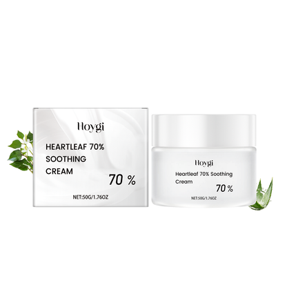 Hoygi Heart Leaf Moisturizing And Soothing Cream, Relieves Dry Skin, Hydrates, Nourishes And Restores Skin Elasticity