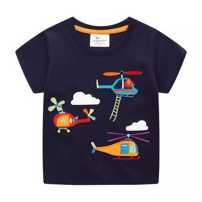 Children's Helicopter Short Sleeve T-Shirt