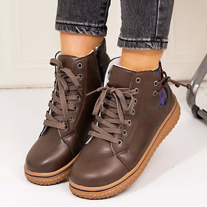 Round Toe Platform Boots