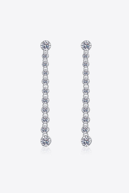 Adored 1.18 Carat Moissanite Long Earrings