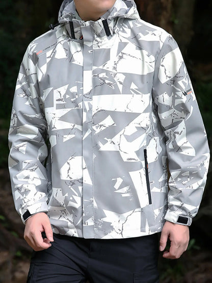 Men's Plus Size Windproof Outdoor Jacket