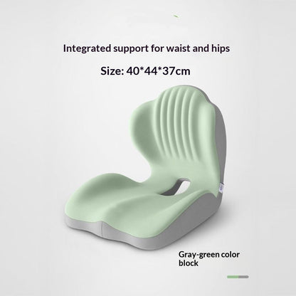 Ergonomic Lumbar Support Seat Cushion - Posture Correcting Memory Foam Chair Pad for Students Office Home Use