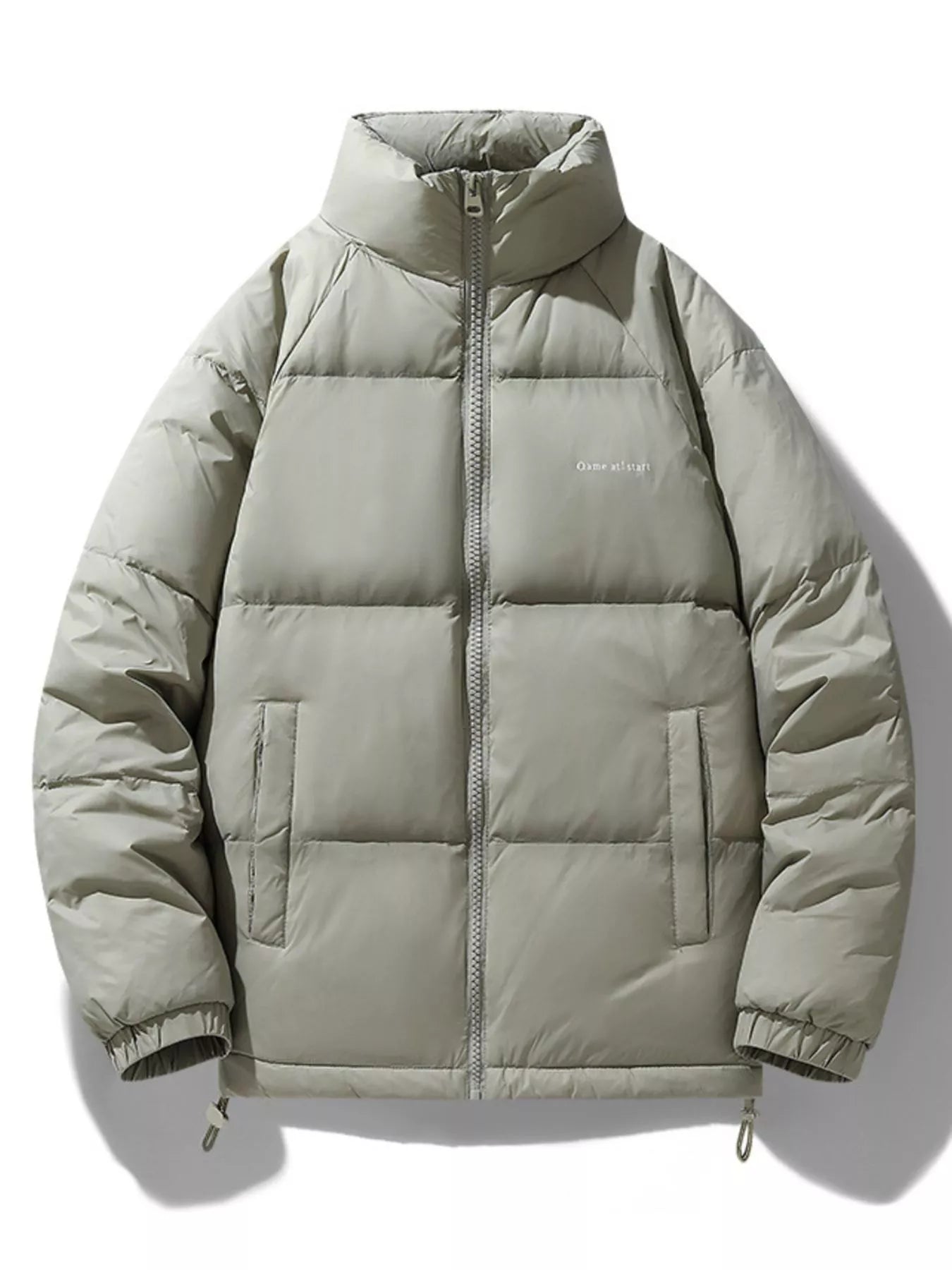 Men's Plus Size Zip Up Padded Puffer Jacket