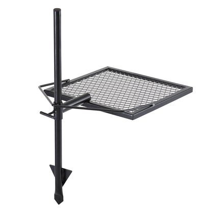 VEVOR Swivel Campfire Grill, Fire Pit Grill Grate Over Fire Pits, Heavy Duty Steel Grill Grates, 360Adjustable Open Fire Outdoor Cooking Equipment, Portable Camp Fire Racks For Camping Outdoor BBQ
