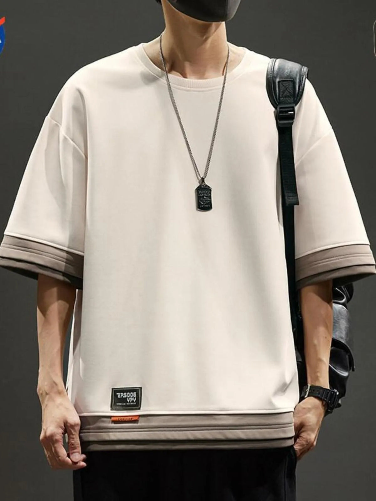 Men's Plus Size Casual Loose Fit Short Sleeve T-Shirt