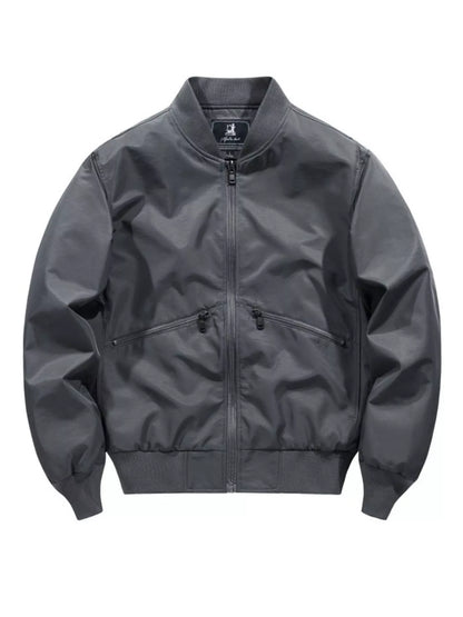 Men's Plus Size Zip Up Long Sleeve Jacket