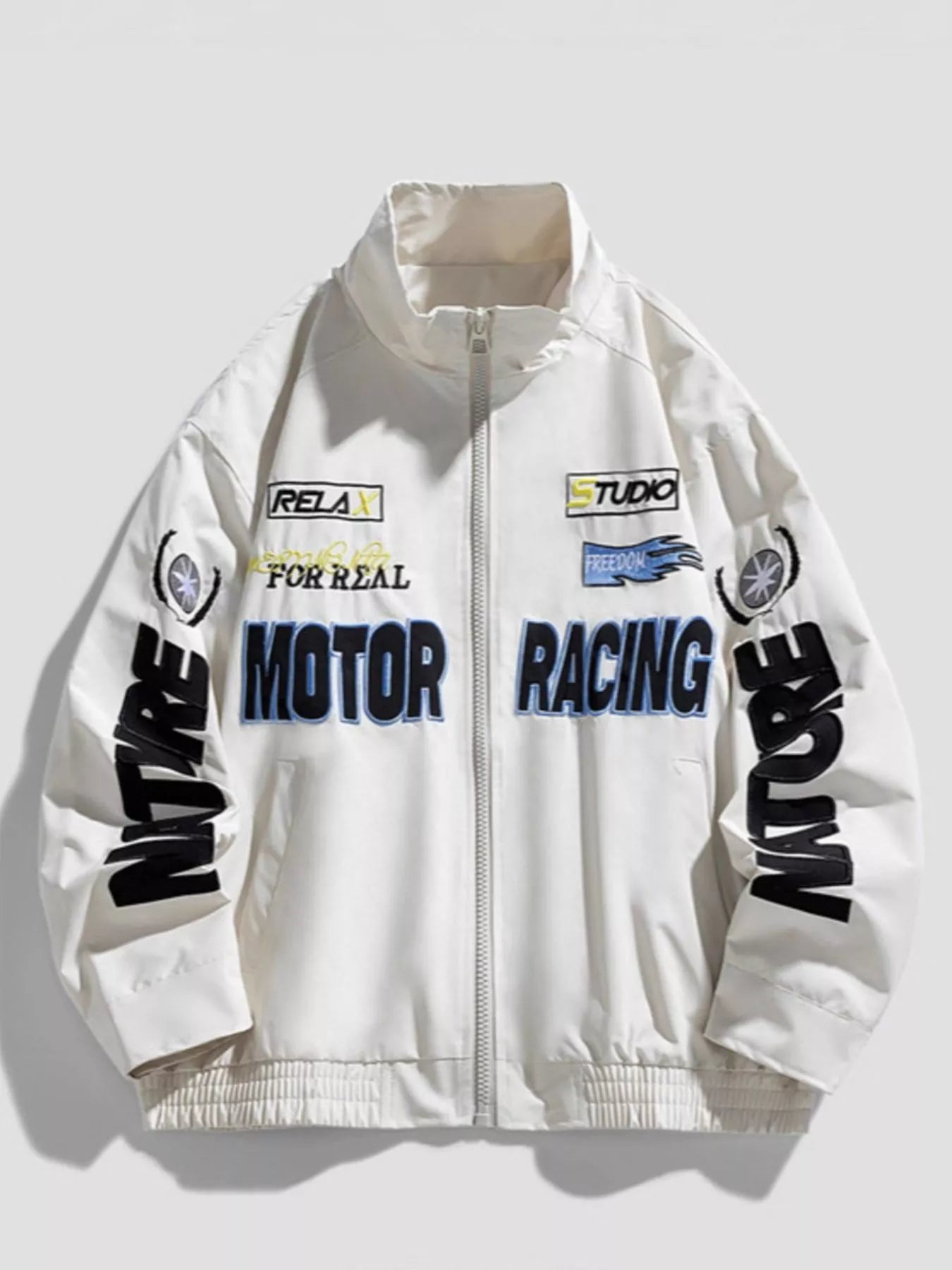 Men's Plus Size Zip Up Casual Jacket