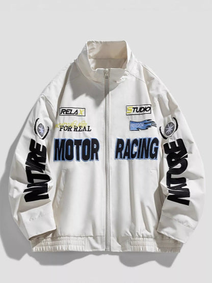 Men's Plus Size Zip Up Casual Jacket