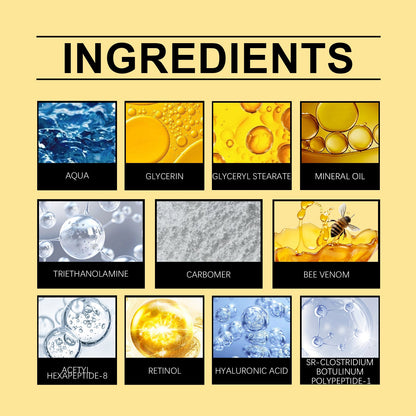 Wiyun Bee Venom Skin Care Cream, Gentle Nourishing Care Facial Skin Moisturizing Hydrating Tender Skin Care Cream