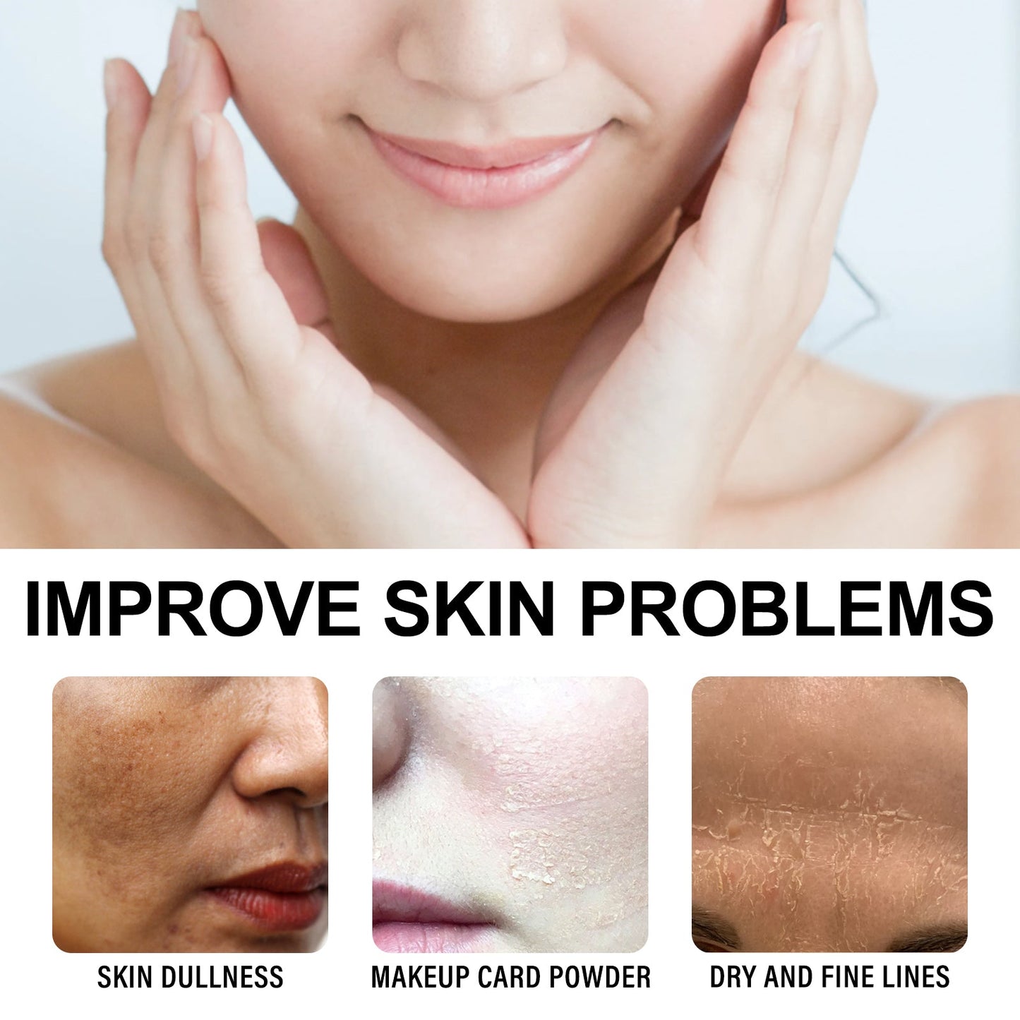 OUHOE Ferulic Acid Serum, Lighten Fine Lines And Spots Revitalize Skin Delicate Pores Repair Dry Skin Moisturize