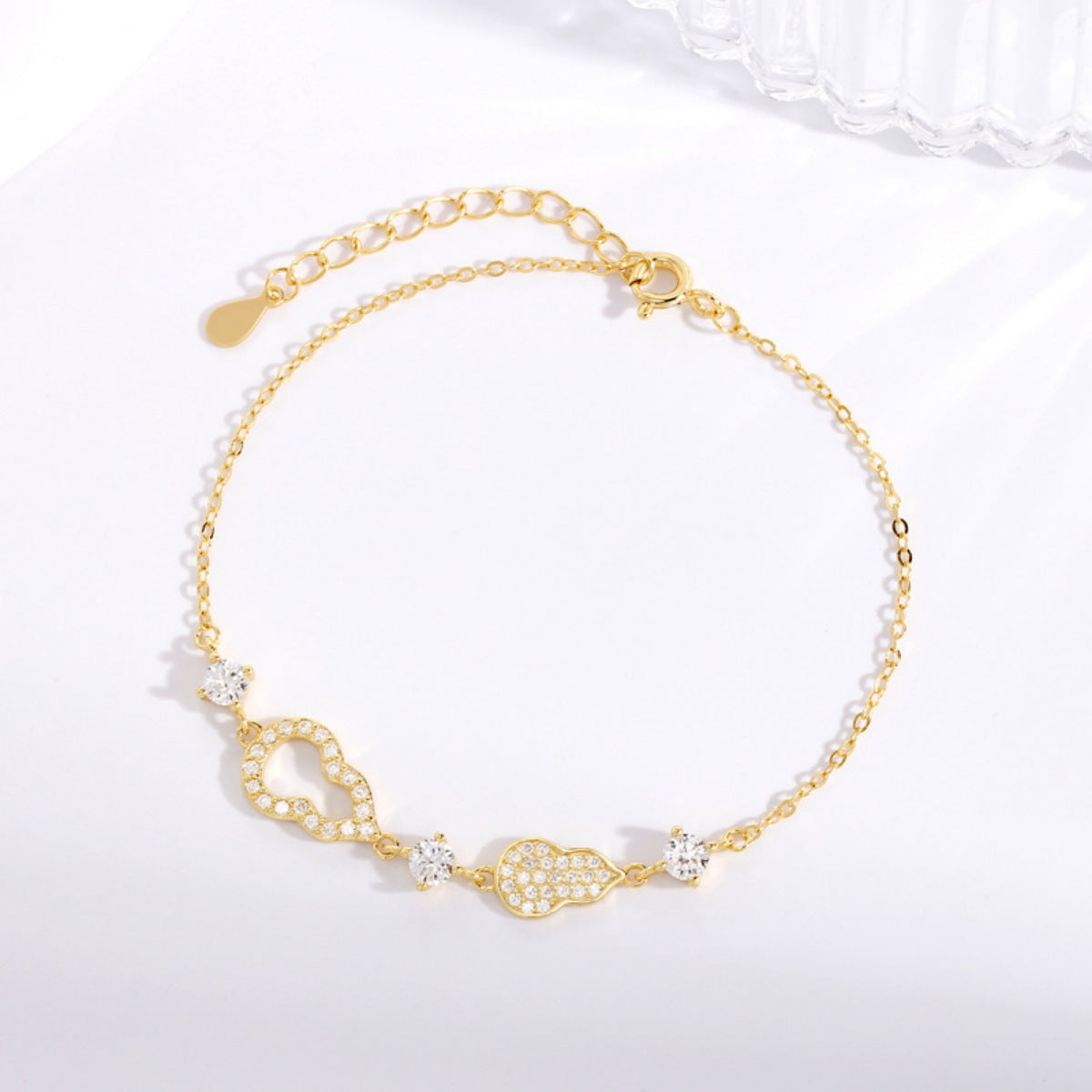 Zircon Gourd Adjustable Bracelet
