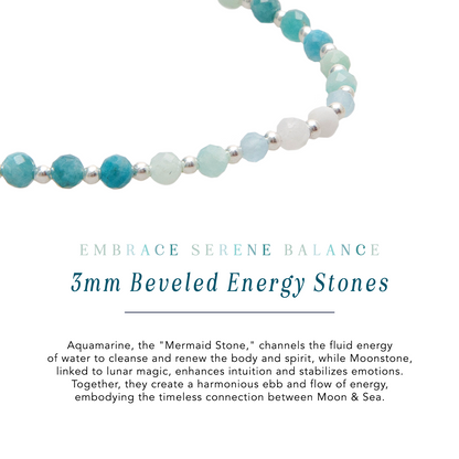Moon & Sea 3mm Healing Bracelet