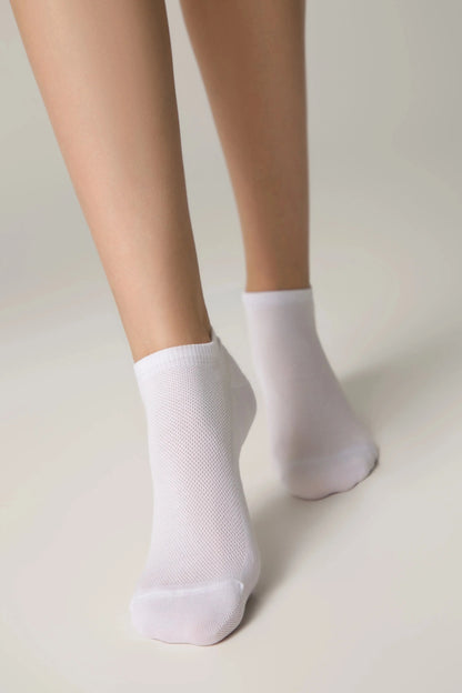 Cotton Ankle Socks Conte Active - Mesh Pattern 484