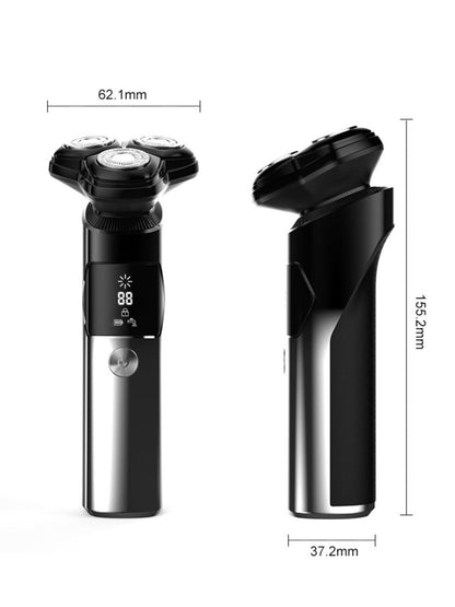 Rechargeable Electric Rotary Shaver with LED Display