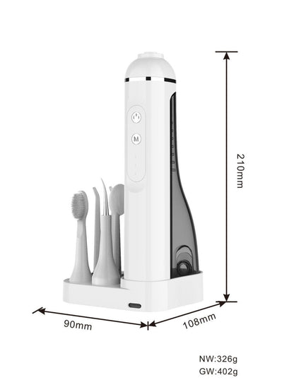 Portable Water Flosser with Multiple Nozzles