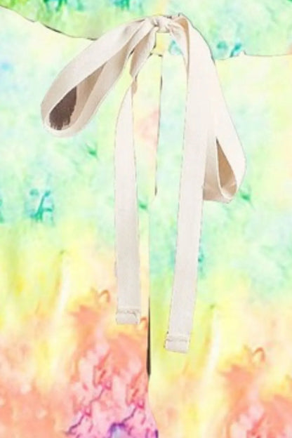 BiBi Tie Dye Soft Knit Casual Shorts