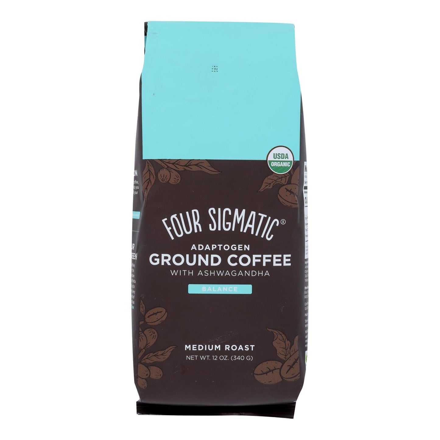 Four Sigmatic Ashwagandha Adaptogen Coffee (Pack of 8 - 12 Oz)