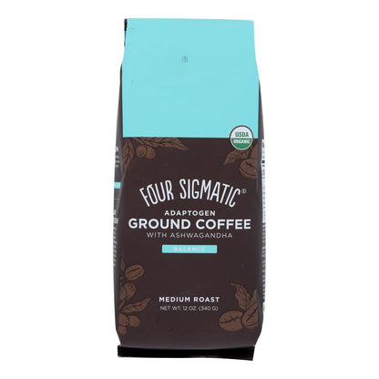 Four Sigmatic Ashwagandha Adaptogen Coffee (Pack of 8 - 12 Oz)