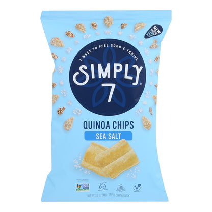 Simply 7 Quinoa Chips, Sea Salt (8 x 3.5 Oz Bags)