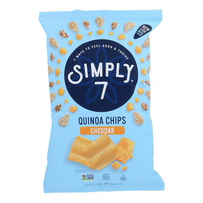 Simply 7 Quinoa Cheddar Chips, Case of 8, 3.5 Oz Each