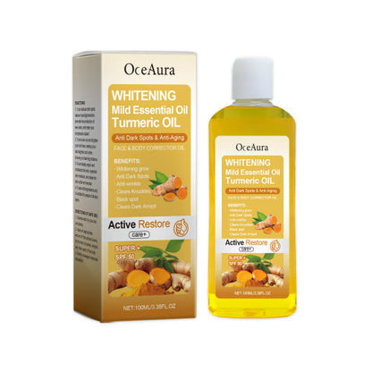 OceAura Turmeric Body Care Oil, Nourishing And Hydrating Body Care Oil For Daily Skin Care