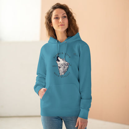 HD-052ML-24 Howling Wolf Hoodie Wolf Art Wilderness Howl Design