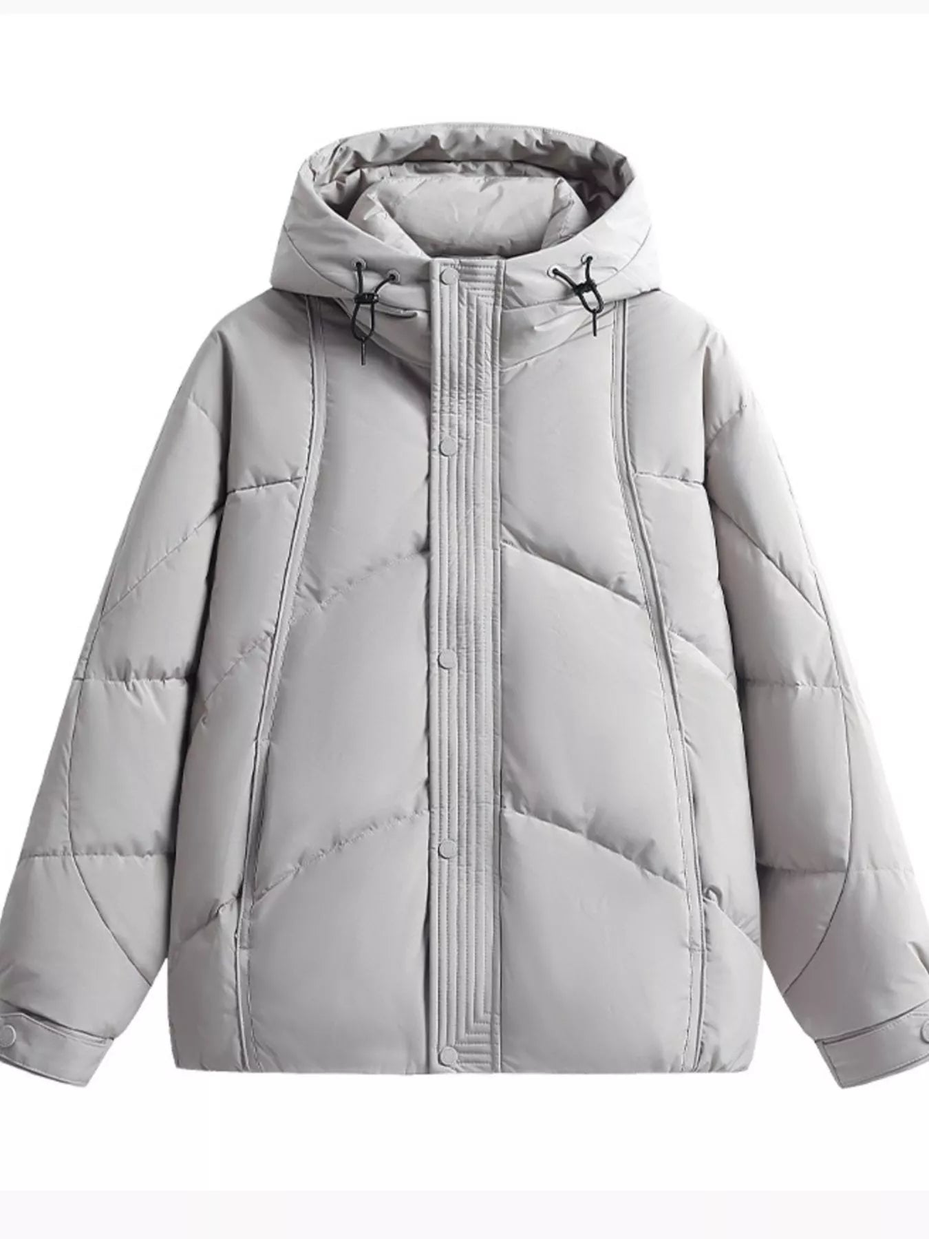 Men's Plus Size Hooded Padded Puffer Jacket