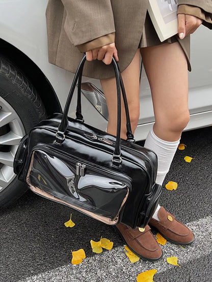 Vintage Style PU Leather Handbag