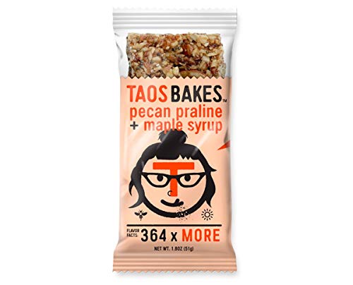 Taos Bakes Bar Pecan Praline Maple Syrup, 1.8 Oz (Case of 12)