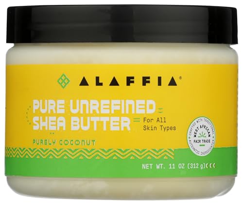 Alaffia - Unrefined Shea Butter, 11 oz - Moisturizing Skin Cream