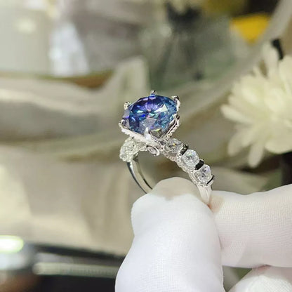 5 Carat Moissanite 6-Prong 925 Sterling Silver Ring