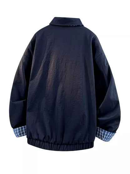 Men's Plaid Lined Lightweight Jacket