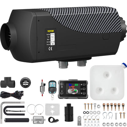 VEVOR 8KW Diesel Air Heater Muffler Diesel Heater 12V Remote Control Diesel Parking Heater With LCD Switch For Car Trucks Motor-home Boat And Bus