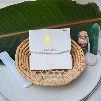 Positive Energy 3mm Healing Anklet