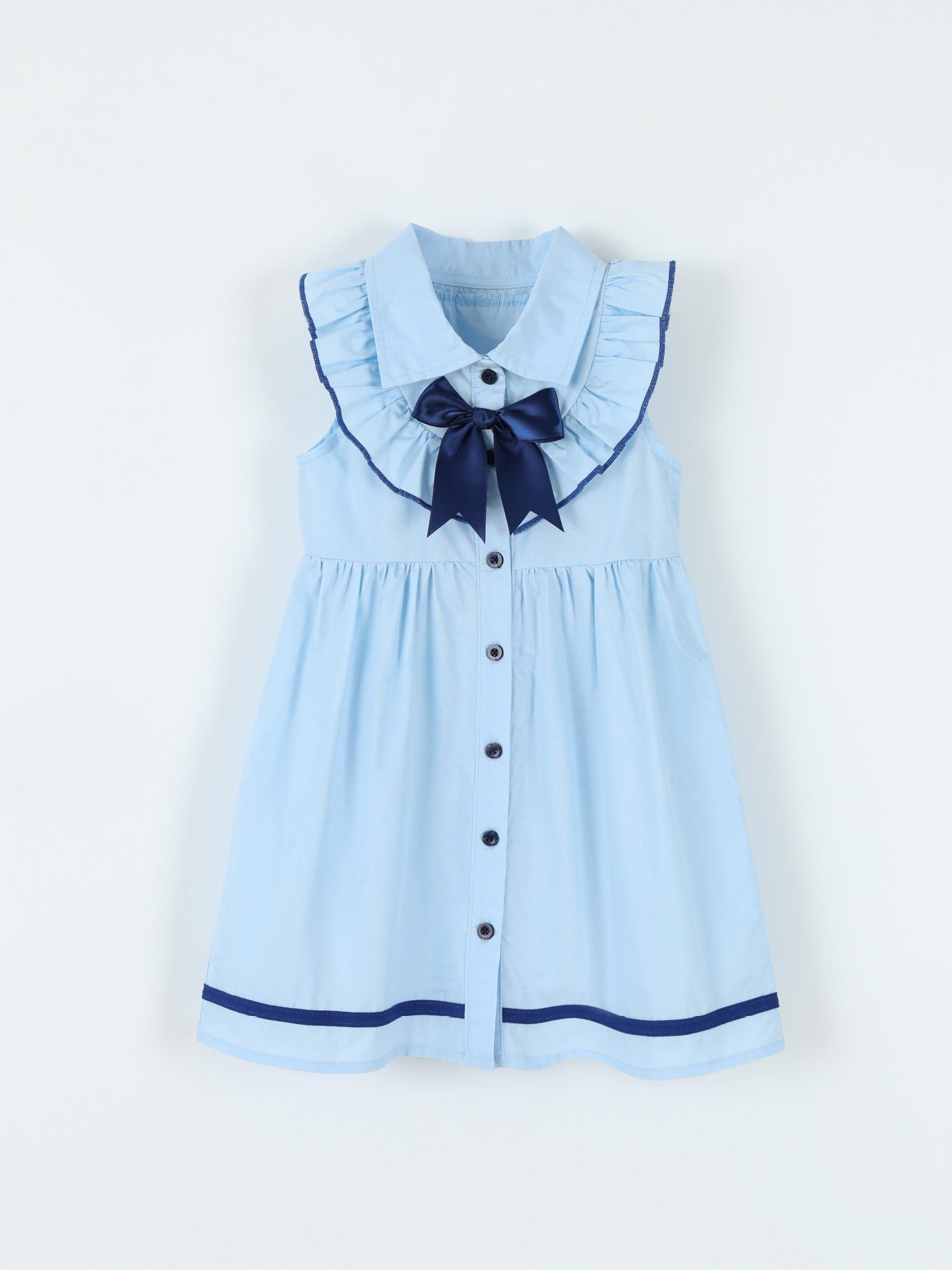 Children's Button Front Sleeveless Dress