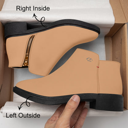 SHO-019BN-24  Fashion Zipper Boots