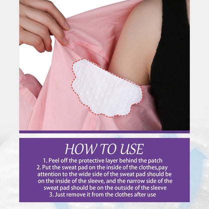 Jaysuing Armpit Sweat Pad, Clean Odors Underarm Deodorant Refreshing Invisible Long-lasting Sweat Absorbing Pad