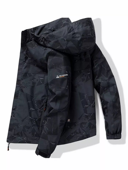 Men's Plus Size Camouflage Waterproof Outdoor Jacket