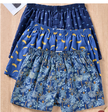 Men's Woven Printed Fashionable Home Shorts