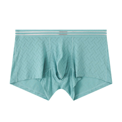 Mens Ice-silk Boxer Briefs Breathable And Cool-feel For Sports