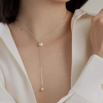Pearl Pendant Y Necklace