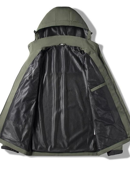 Men's Plus Size Casual Lightweight Hooded Jacket